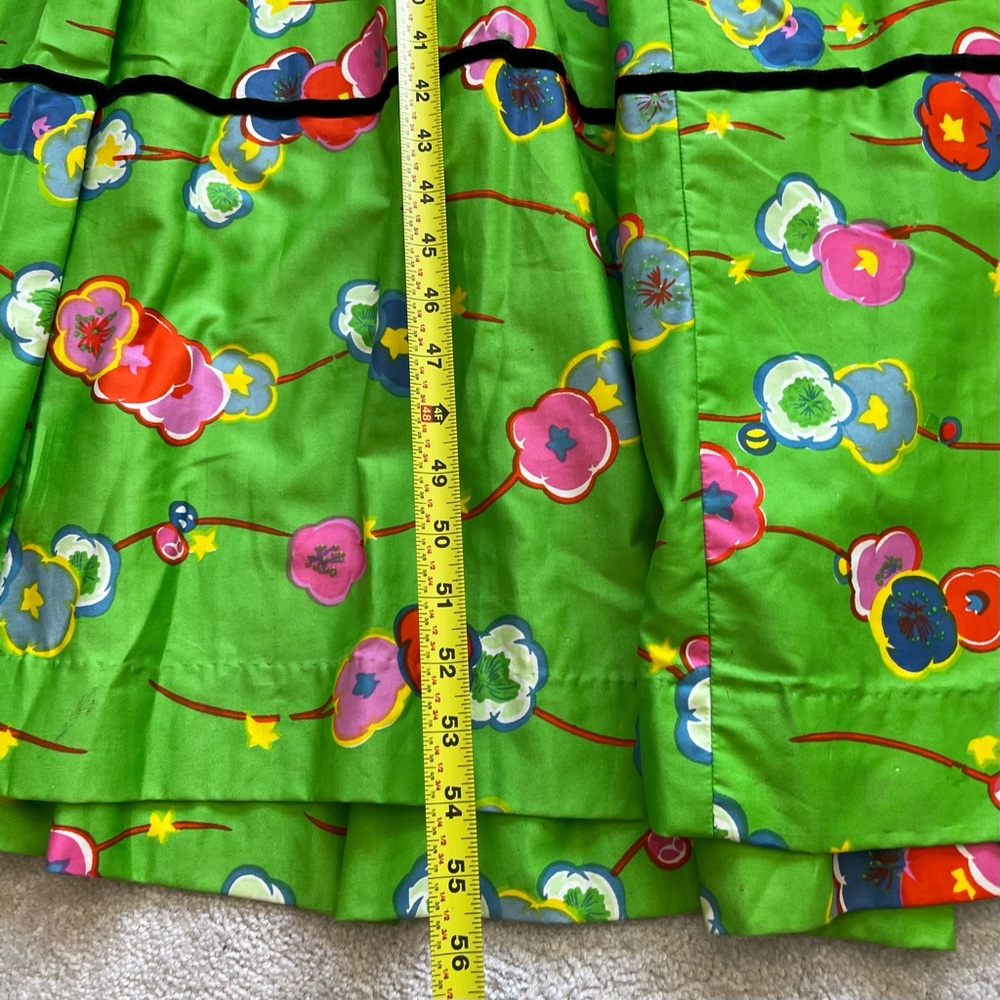 PIKAKE FASHIONS VINTAGE HAWAIIAN MAXI DRESS SIZE LARGE ARTSY ART TO WEAR - Picture 11 of 12